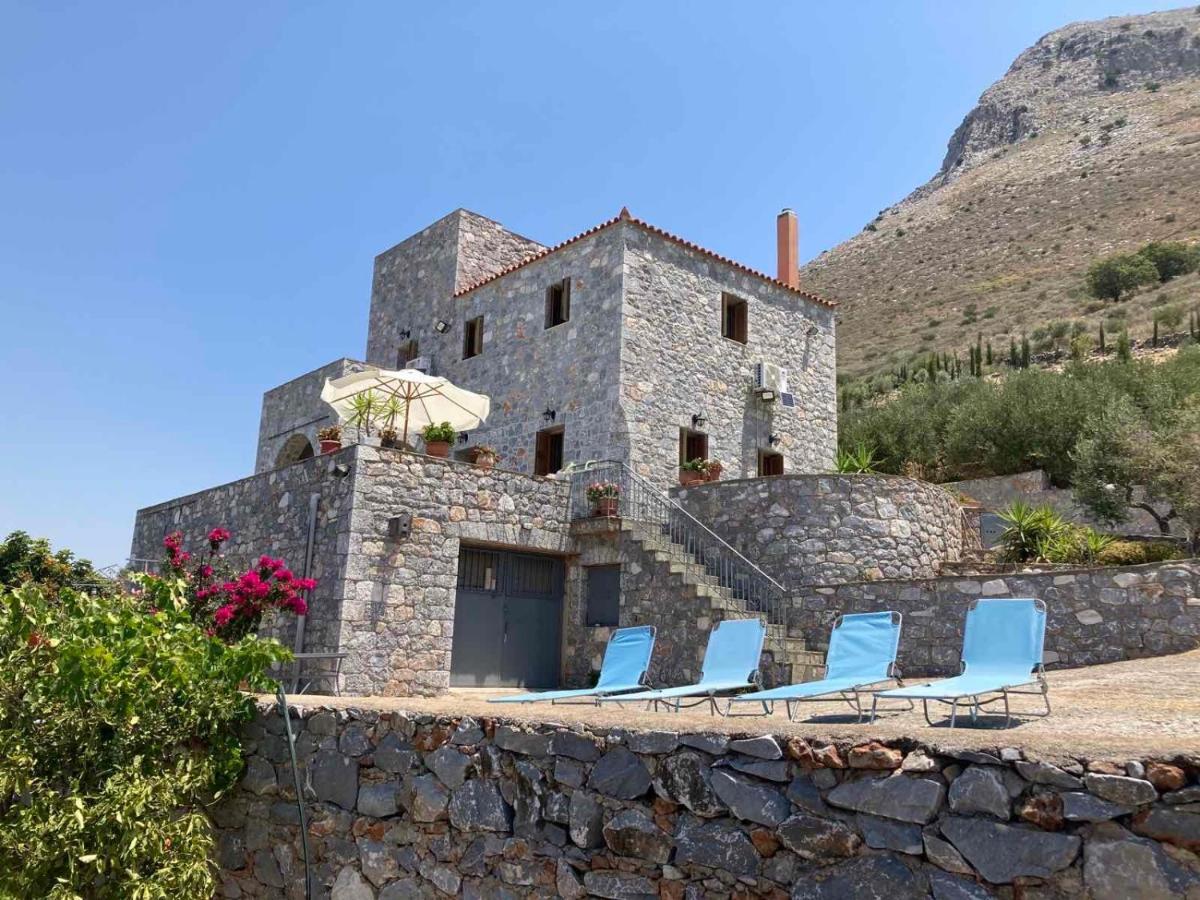 Πύργος Παραδοσιακός Με Μαγευτική Θέα - Villa Traditional Tower With Amazing Sea View Areopoli Dış mekan fotoğraf